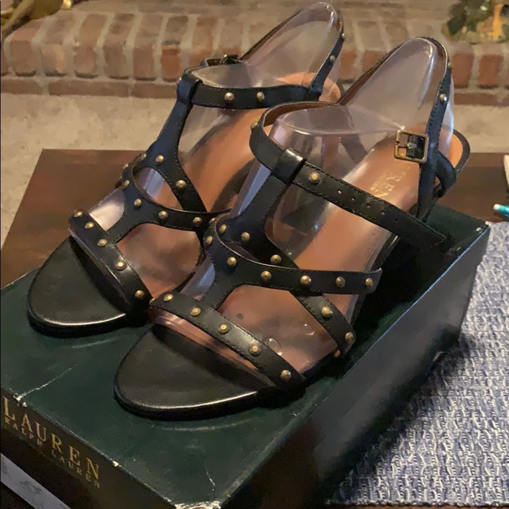 Black Lauren Ralph Lauren Wedges